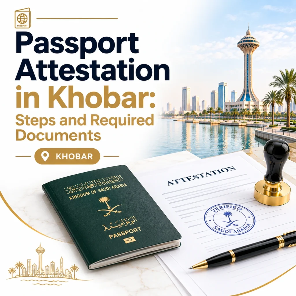 Passport attestation service in Khobar Notary Public